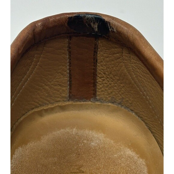 Magnanni Men’s Marbled Cognac Leather Loafers Shoes Made In Spain Size 9.5 READ